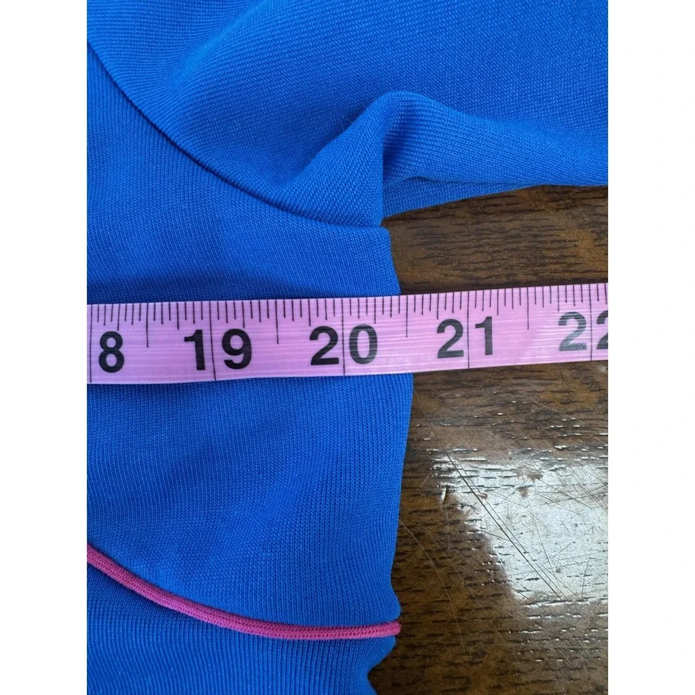 Vintage Nike Jacket‎ Mens Small Blue Pink Zip Track Bomber Athletic 80s